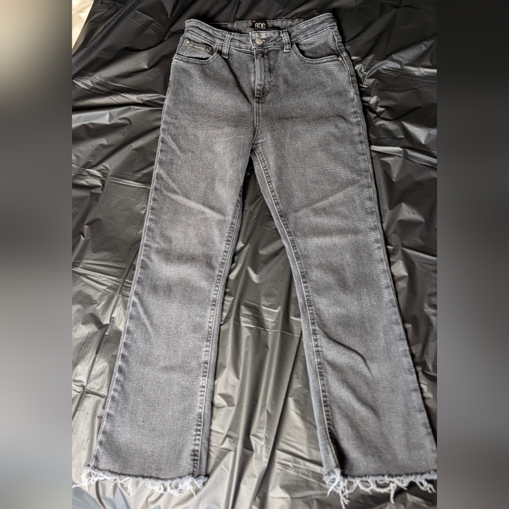 BDG Urban Outfitters high-waisted comfort stretch flare Sz 26 Dark Gray 🩶